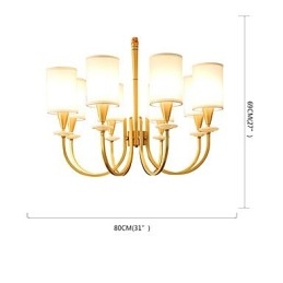 Lampadario in ottone puro Lampadario decorativo in giada