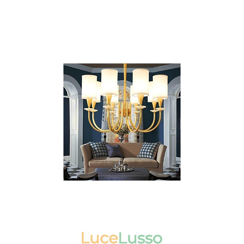 Lampadario in ottone puro Lampadario decorativo in giada