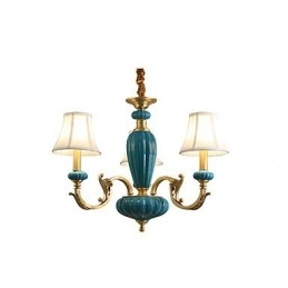 Lampadario tutto in rame Lampadario decorativo in giada OP
