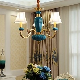 Lampadario tutto in rame Lampadario decorativo in giada OP