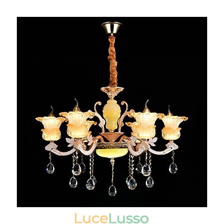 Moderno Contemporaneo Tradizionale Classico Lega di Zinco Caratteristica per Cristallo Mini Stile Lampadario in Metallo Moderno Contemporaneo Tradizionale Classico Lega di Zinco Caratteristica per Cristallo Mini Stile Lampadario in Metallo