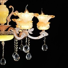 Moderno Contemporaneo Tradizionale Classico Lega di Zinco Caratteristica per Cristallo Mini Stile Lampadario in Metallo