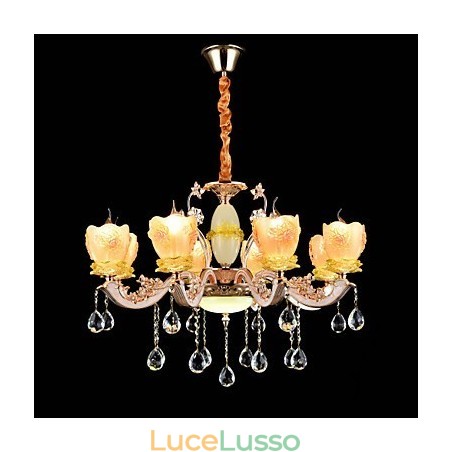 Moderno Contemporaneo Tradizionale Classico Lega di Zinco Caratteristica per Cristallo Mini Stile Lampadario in Metallo Moderno Contemporaneo Tradizionale Classico Lega di Zinco Caratteristica per Cristallo Mini Stile Lampadario in Metallo