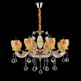 Moderno Contemporaneo Tradizionale Classico Lega di Zinco Caratteristica per Cristallo Mini Stile Lampadario in Metallo