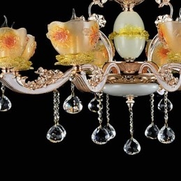 Moderno Contemporaneo Tradizionale Classico Lega di Zinco Caratteristica per Cristallo Mini Stile Lampadario in Metallo