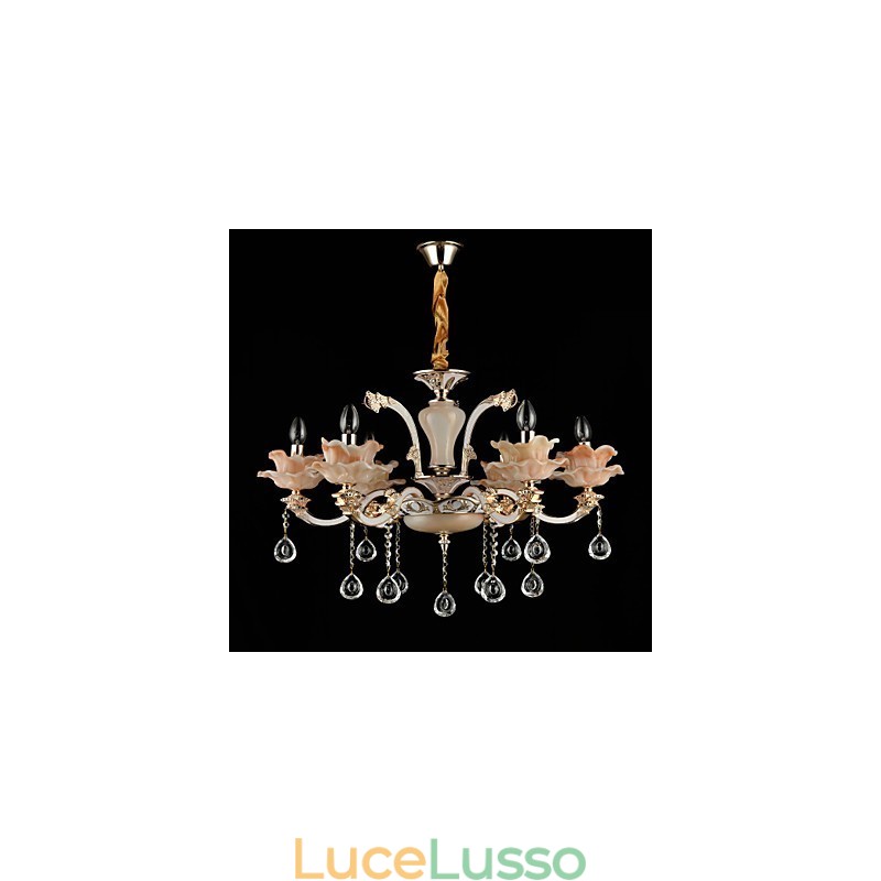 Moderno Contemporaneo Tradizionale Classico Lega di Zinco Caratteristica per Cristallo Mini Stile Lampadario in Metallo
