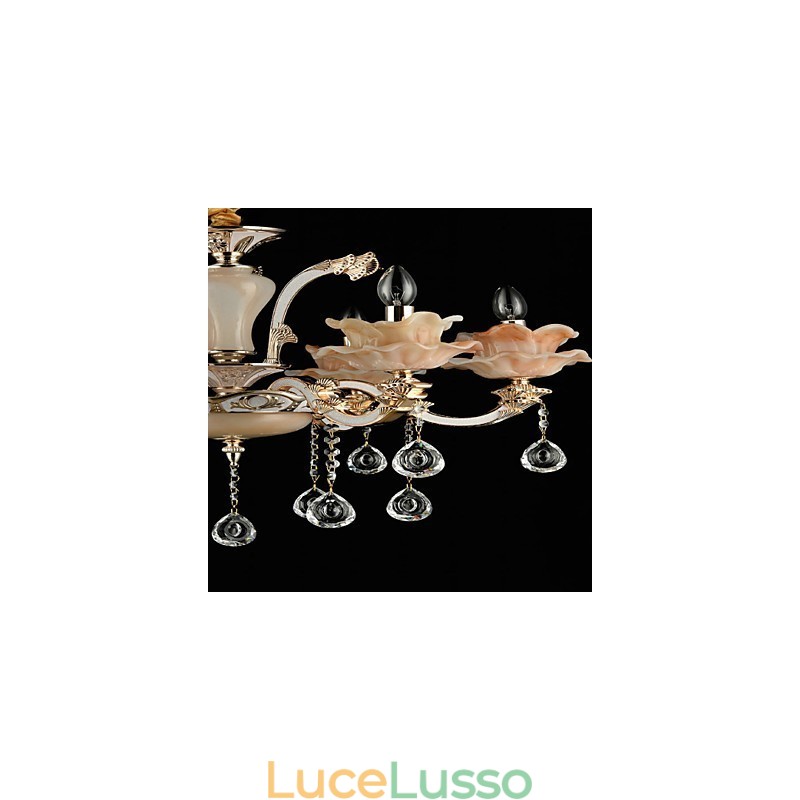 Moderno Contemporaneo Tradizionale Classico Lega di Zinco Caratteristica per Cristallo Mini Stile Lampadario in Metallo