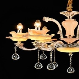 Moderno Contemporaneo Tradizionale Classico Lega di Zinco Caratteristica per Cristallo Mini Stile Lampadario in Metallo