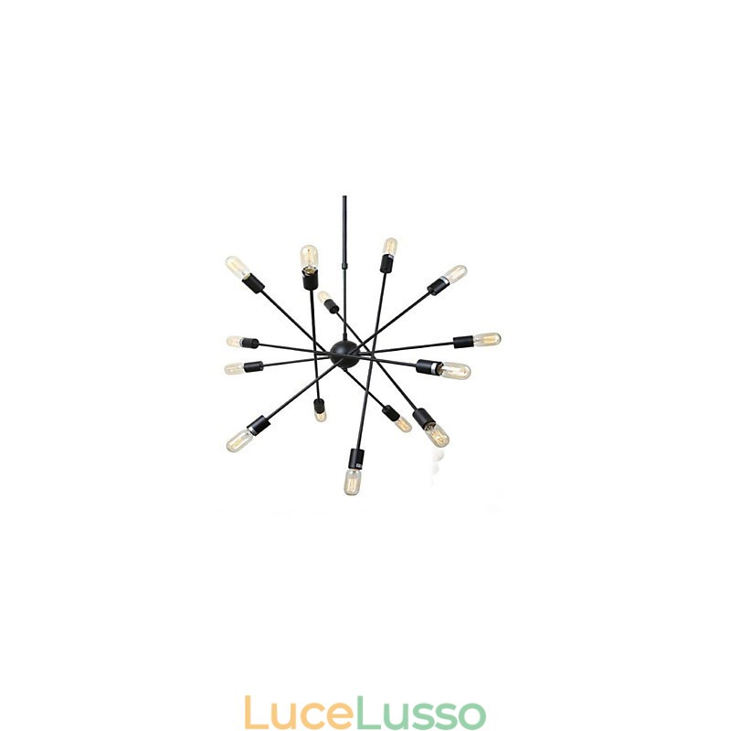 Dipinto rustico Lodge Caratteristica per designer Negozi interni in metallo Lampadario a 2 lampadine