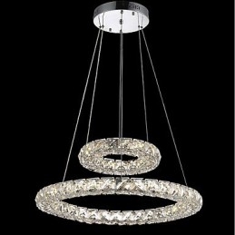 Lampadari di cristallo Luci a sospensione per interni Lampada da soffitto Apparecchi di illuminazione dimmerabili con telecomando
