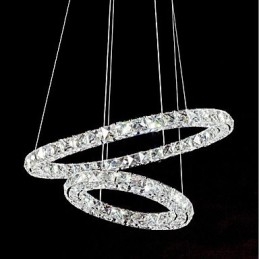 Lampadari di cristallo Luci a sospensione per interni Lampada da soffitto Apparecchi di illuminazione dimmerabili con telecomando