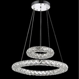 Lampadari di cristallo Luci a sospensione per interni Lampada da soffitto Apparecchi di illuminazione dimmerabili con telecomando