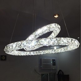 Lampadari di cristallo Luci a sospensione per interni Lampada da soffitto Apparecchi di illuminazione dimmerabili con telecomando