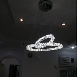 Lampadari di cristallo Luci a sospensione per interni Lampada da soffitto Apparecchi di illuminazione dimmerabili con telecomando