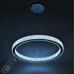 Lampada da soffitto con anello dimmerabile Indoo, lampada a sospensione, lampadario moderno, lampadario con telecomando