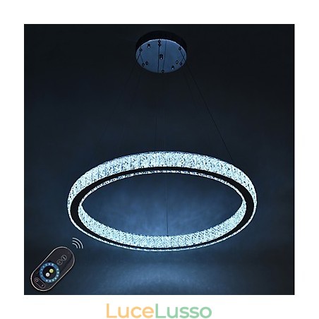 Lampada da soffitto con anello dimmerabile Indoo, lampada a sospensione, lampadario moderno, lampadario con telecomando Lampada da soffitto con anello dimmerabile Indoo, lampada a sospensione, lampadario moderno, lampadario con telecomando