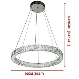 Lampada da soffitto con anello dimmerabile Indoo, lampada a sospensione, lampadario moderno, lampadario con telecomando
