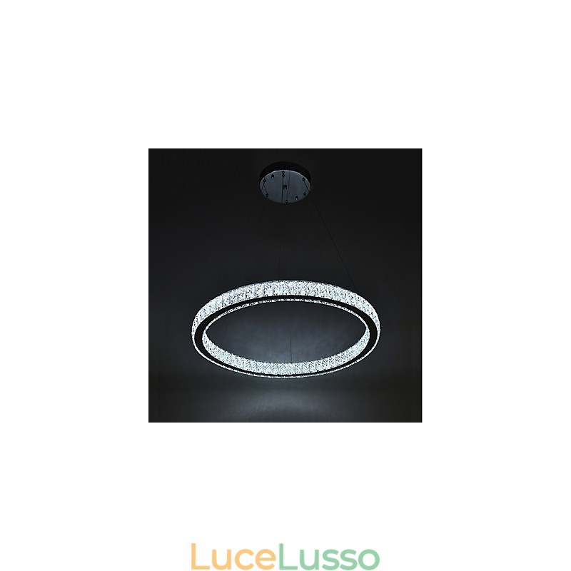Lampada da soffitto con anello dimmerabile Indoo, lampada a sospensione, lampadario moderno, lampadario con telecomando