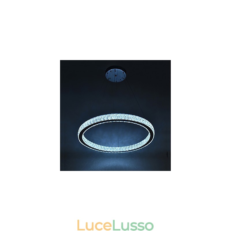 Lampada da soffitto con anello dimmerabile Indoo, lampada a sospensione, lampadario moderno, lampadario con telecomando