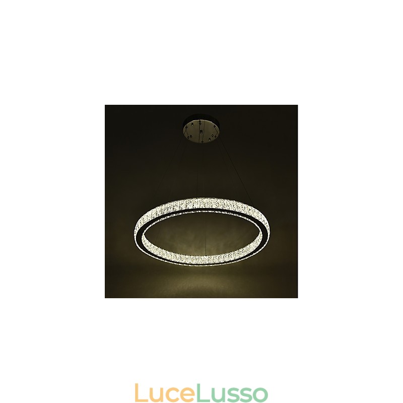 Lampada da soffitto con anello dimmerabile Indoo, lampada a sospensione, lampadario moderno, lampadario con telecomando