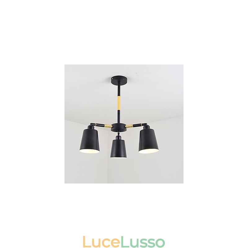 Lampada a sospensione tradizionale classica caratteristica della pittura per mini stile legno bambù