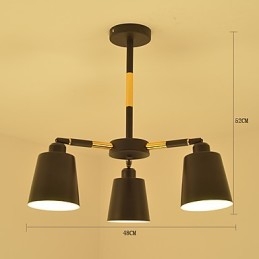Lampada a sospensione tradizionale classica caratteristica della pittura per mini stile legno bambù