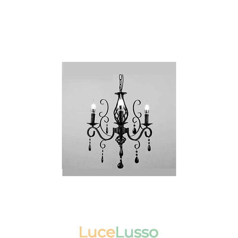 Lampada di cristallo 3 luci moderne semplici novità illuminazione