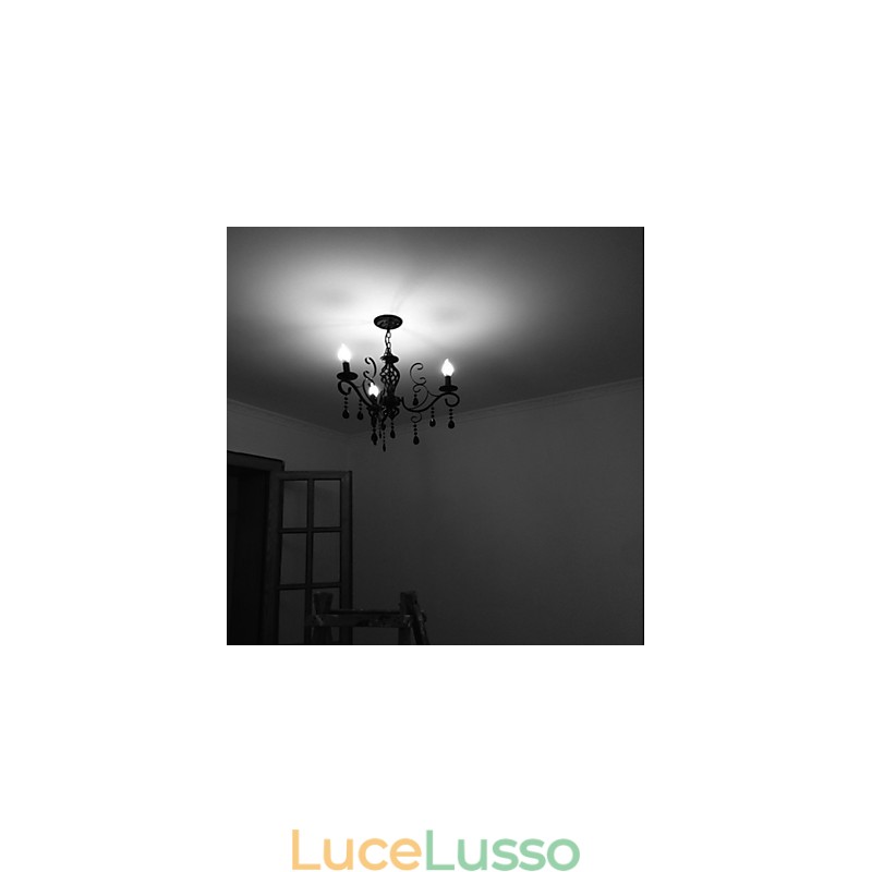 Lampada di cristallo 3 luci moderne semplici novità illuminazione
