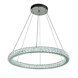 Lampada a sospensione a forma di anello dimmerabile, lampadario moderno, illuminazione interna con telecomando
