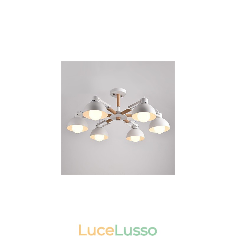 Tradizionale Classico Rustico Lodge Vintage Retro Pittura Caratteristica per Mini Stile Lampadario in Metallo