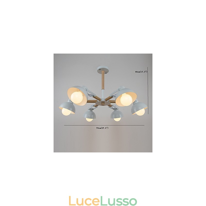 Tradizionale Classico Rustico Lodge Vintage Retro Pittura Caratteristica per Mini Stile Lampadario in Metallo