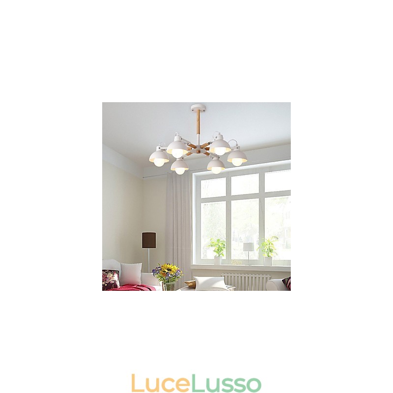 Tradizionale Classico Rustico Lodge Vintage Retro Pittura Caratteristica per Mini Stile Lampadario in Metallo