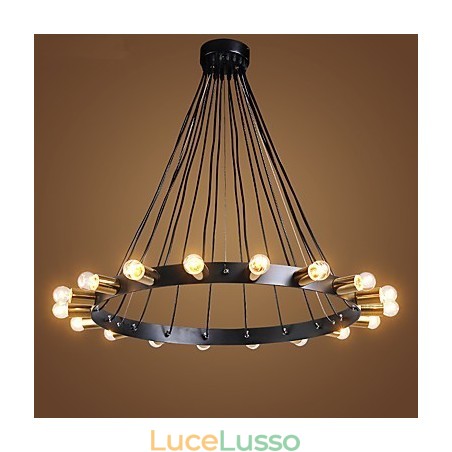 Lampadario creativo nordico Retro Industria Penthouse Lampadario creativo nordico Retro Industria Penthouse