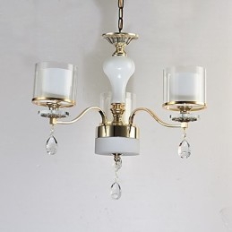 Caratteristica elettrolitica moderna e contemporanea per lampadario in metallo di cristallo