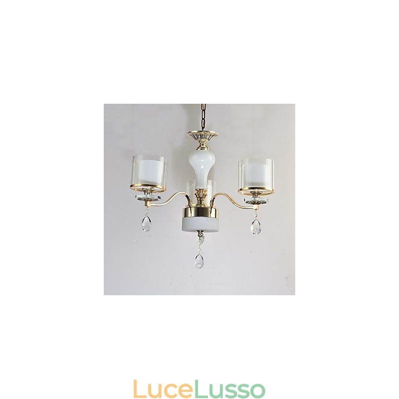 Caratteristica elettrolitica moderna e contemporanea per lampadario in metallo di cristallo