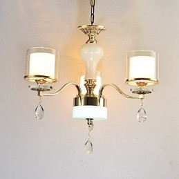 Caratteristica elettrolitica moderna e contemporanea per lampadario in metallo di cristallo