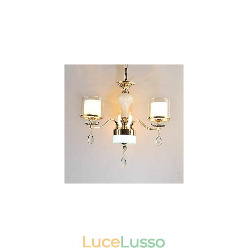 Caratteristica elettrolitica moderna e contemporanea per lampadario in metallo di cristallo