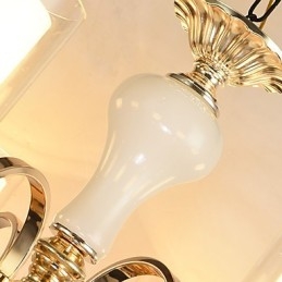 Caratteristica elettrolitica moderna e contemporanea per lampadario in metallo di cristallo