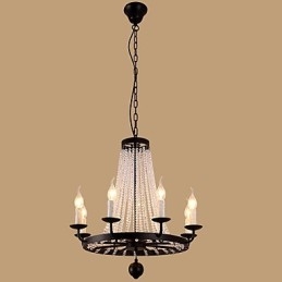 Lampadario a 8 luci moderno contemporaneo tradizionale classico rustico lodge vintage retrò lanterna tamburo paese isola globo ciotola