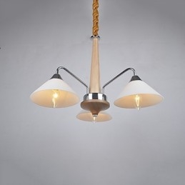 Moderno contemporaneo country elettroplaccato caratteristica per lampadario in legno e bambù