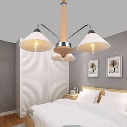Moderno contemporaneo country elettroplaccato caratteristica per lampadario in legno e bambù