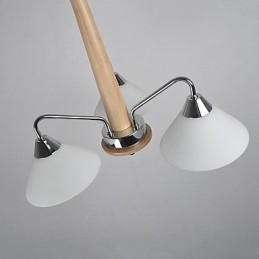 Moderno contemporaneo country elettroplaccato caratteristica per lampadario in legno e bambù