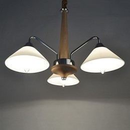Moderno contemporaneo country elettroplaccato caratteristica per lampadario in legno e bambù