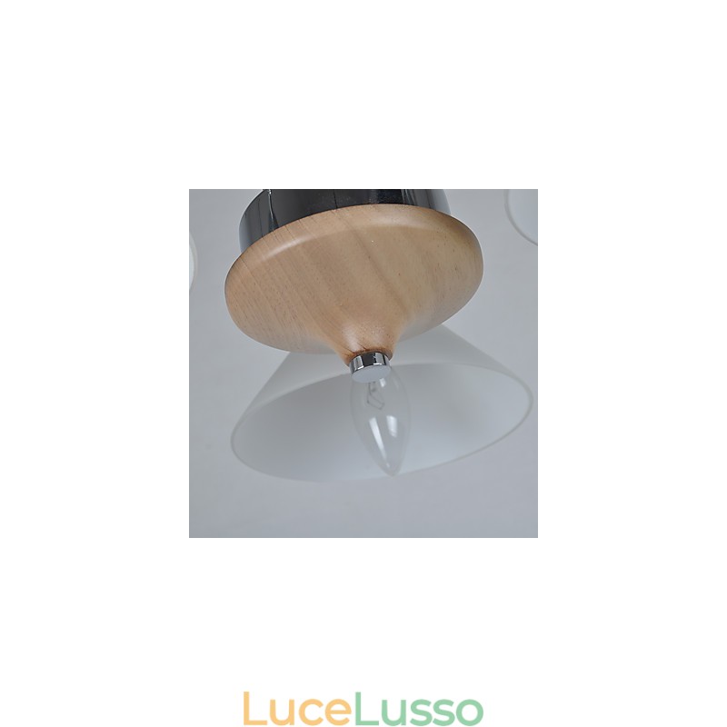 Moderno contemporaneo country elettroplaccato caratteristica per lampadario in legno e bambù