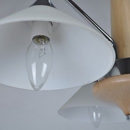 Moderno contemporaneo country elettroplaccato caratteristica per lampadario in legno e bambù
