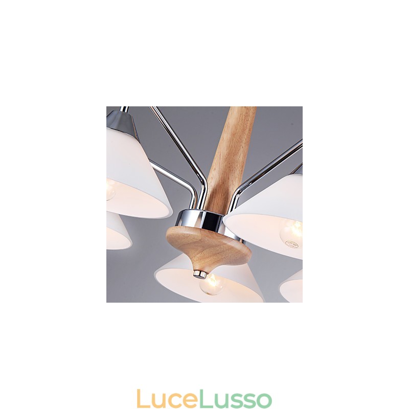 Lampadario moderno contemporaneo a 5 luci per