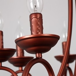 Lampadario a 8 luci moderno contemporaneo tradizionale lodge vintage retrò country dipinto caratteristica per cristallo metallo