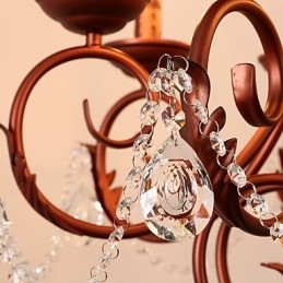 Lampadario a 8 luci moderno contemporaneo tradizionale lodge vintage retrò country dipinto caratteristica per cristallo metallo
