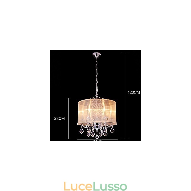 Moderno Contemporaneo Tradizionale Classico Country Cromo Caratteristica per Cristallo Mini Stile Designer Lampadario in Metallo