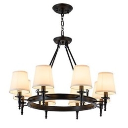 Lampadario a 8 luci a filo, una luce, due stili, moderno, contemporaneo, tradizionale, classico, rustico, dipinto